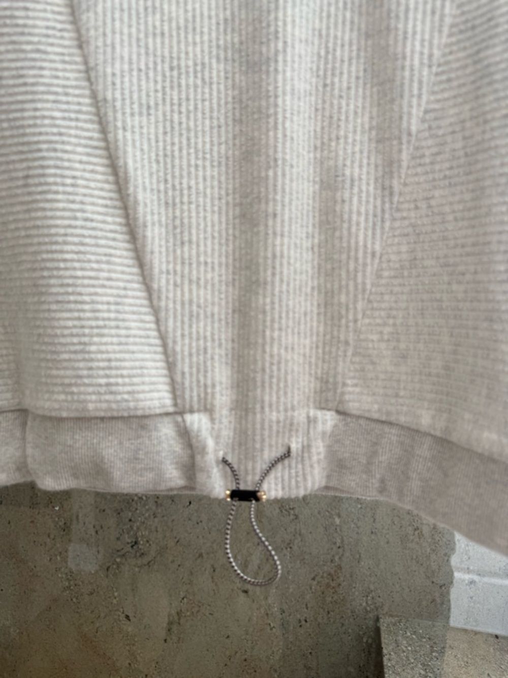 Varley Ivory Ribbed Crew Pullover - Picture 2 of 5